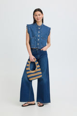 Palou 20125769 Blouse Washed Dark Blue