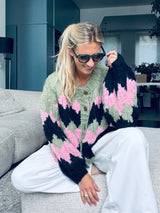 26204334 Ivy Cardigan Multi Green