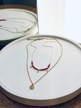 Pegase necklace pink