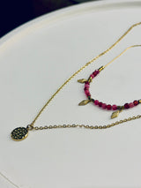 Pegase necklace pink
