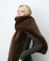 Amina scarf brown
