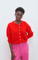 Vitow VITO19E Cardigan carmine rood